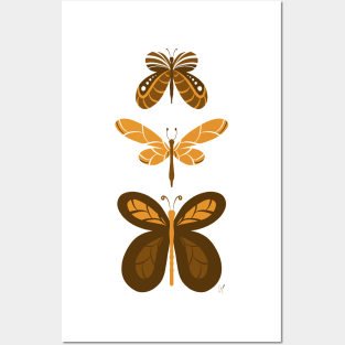 Butterflies Orange Posters and Art